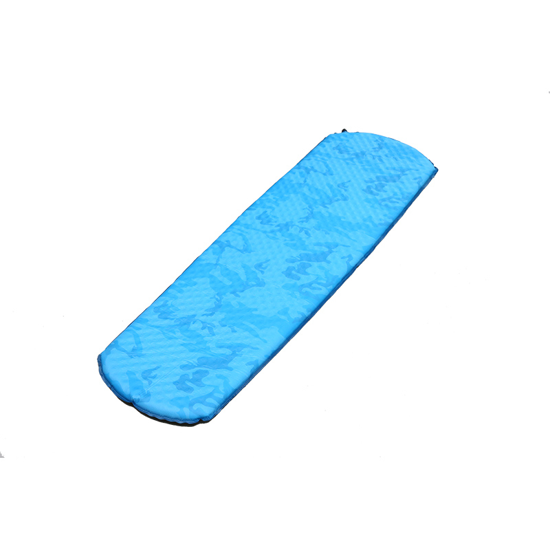 HF-A362 2" Thick Oval Shape Self Inflatable Mat Wave Foam Sleeping Pad