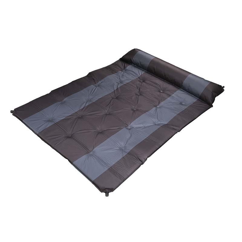 HF-A351 Double Self Inflating Sleeping Mat Camping Pad 2 Person Camping Mattress with Pillow for Hiking Camping Gear