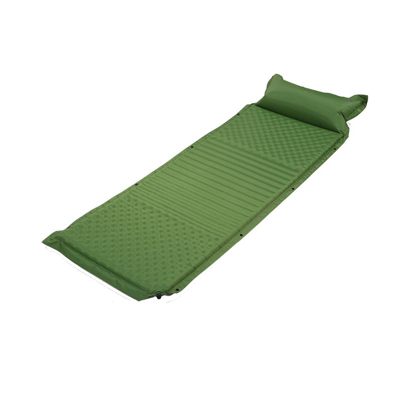HF-A001 Automatic 3 Season Inflatable Camping Mattress With Pillow Ultralight Small Pack Sleeping Pad For Hiking, Trekking, Mountain