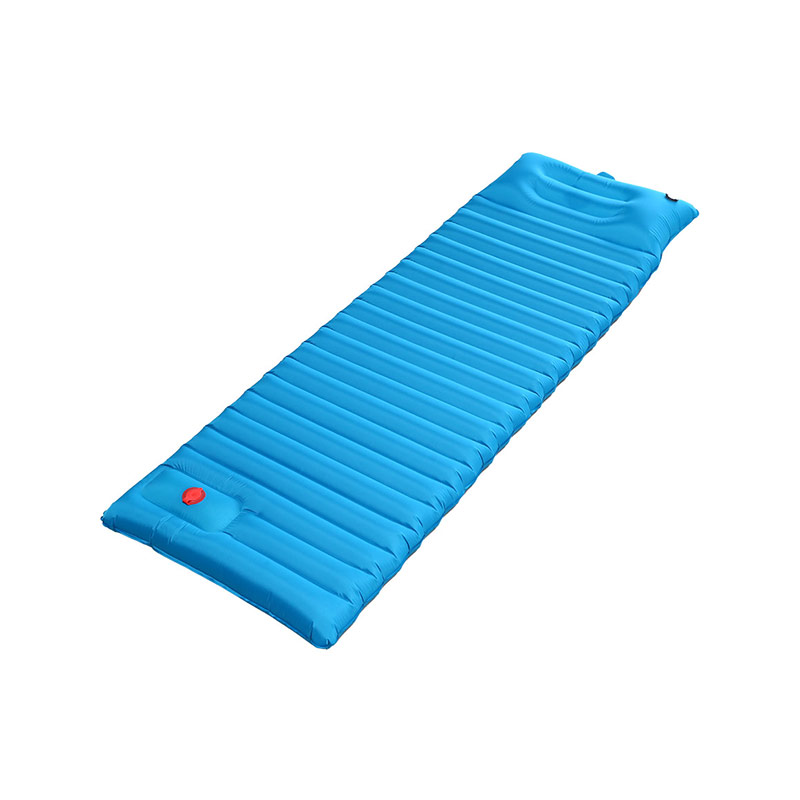 HF-E001 Compact Air Inflatable Mat Built-in Pump Hiking Sleeping Pad with Pillow