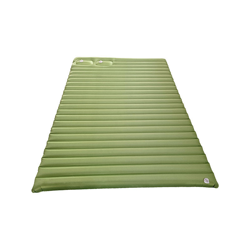 HF-E003 2 Person Quick Inflate 10cm 4 Inch Auto Camping Inflatable Sleeping Mat With Built-in Pump For Backpacking, Hiking, Trekking, Caravan,Travel
