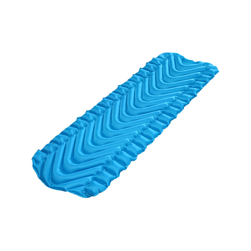 HF-E010 Comfort Static V Shape Adventure Air Inflatable Sleeping Pad Outdoor Hiking Mat